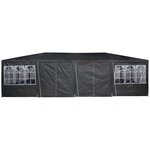 vidaXL Tente de fête avec 12 parois latérales Anthracite 8x4 m PE