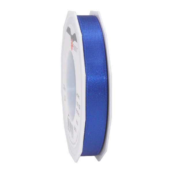 Satin double face 25-m-rouleau 15 mm bleu roi