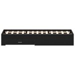 Lit vidaXL avec tiroirs Chêne Noir 135x190 cm Bois d'ingénierie