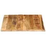 vidaXL Dessus de table 100x80x2 5cm bord vif bois massif manguier brut