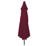 Parasol de jardin vidaXL ø395x245 cm Rouge Bordeaux