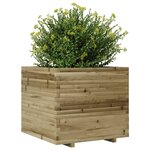 vidaXL Jardinière 80x80x72 cm bois de pin imprégné