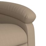 vidaXL Fauteuil inclinable électrique Cappuccino Similicuir
