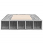 vidaXL Cadre de lit sans matelas sonoma gris 90x200 cm