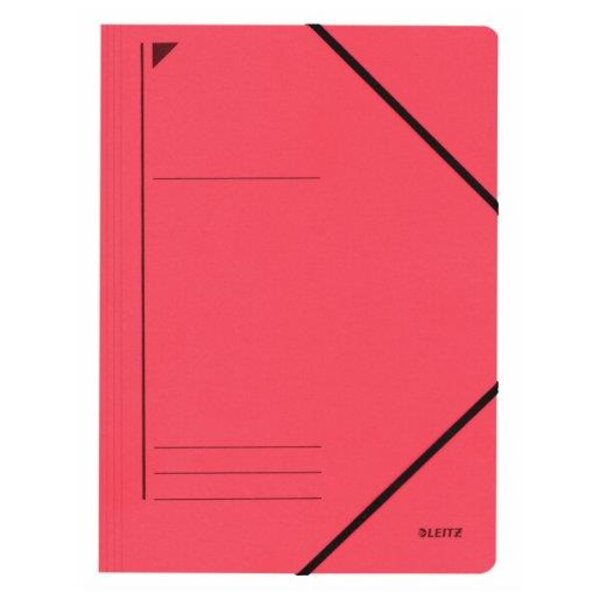 Chemise à élastique, format A4, carton robuste Rouge LEITZ