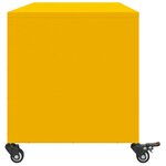 vidaXL Meuble TV jaune moutarde 100 5x39x43 5 cm acier laminé à froid