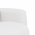 vidaXL Fauteuil inclinable de massage repose-pieds blanc similicuir