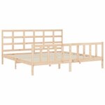 vidaXL Cadre de lit sans matelas bois de pin massif
