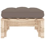 vidaXL Pouf palette de jardin bois de pin imprégné