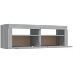 vidaXL Meuble TV avec lumières LED sonoma gris 120x35x40 cm