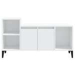vidaXL Meuble TV Blanc 100x35x55 cm Bois d'ingénierie