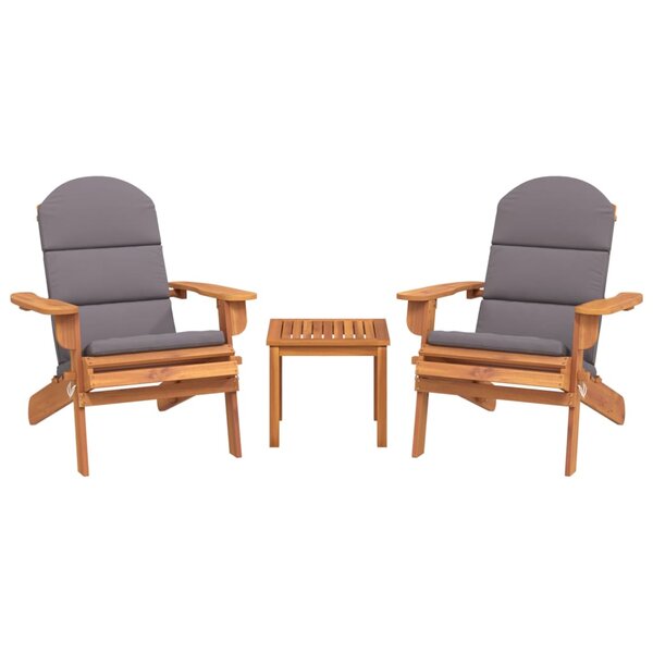 Ensemble de Salon de jardin meuble d'extérieur ensemble de mobilier adirondack 3 pièces bois acacia solide 02_0014210