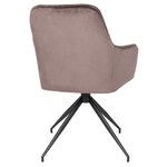 House Nordic Chaise de salle à manger pivotante Ava Champignon