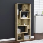vidaXL Bibliothèque Chêne sonoma 67x24x161 cm Bois d'ingénierie