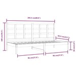 vidaXL Lit de jour sans matelas blanc 80x200 cm bois de pin massif