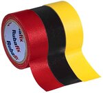 Ruban toilé 1000 plastifié 19mm x 3 m rouge rubafix