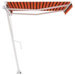 vidaXL Auvent automatique sur pied 350x250 cm Orange/marron