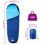 vidaXL Sac de couchage momie pour adultes camping 3 saisons