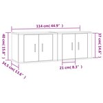 vidaXL Meubles TV muraux 2 Pièces sonoma gris 57x34 5x40 cm