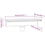vidaXL Déversoir pour cascade avec LED RVB Acrylique 45 cm