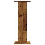 vidaXL Supports pour plantes 2 Pièces vieux bois bois d'ingénierie