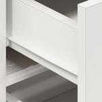 vidaXL Buffet Blanc Blanc Bois 120 x 36 x 69 cm Rangement Buffet Blanc