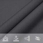 vidaXL Voile de parasol Tissu Oxford rectangulaire 3x4 m Anthracite