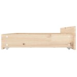 vidaXL Cadre de lit sans matelas avec tiroirs 140x200 cm