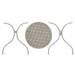 vidaXL Mobilier de bistro 3 Pièces Acier Gris