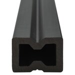 vidaXL Panneaux de terrasse solides WPC 10 m² 4 m Marron foncé