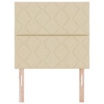 Tête de Lit vidaXL Motif Blocs de Diamant Crème 90 cm Tissu