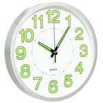 vidaXL Horloge murale lumineuse Blanc 30 cm