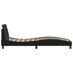 vidaXL Cadre de lit sans matelas noir 90x190 cm similicuir