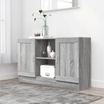vidaXL Buffet Sonoma gris 120x30 5x70 cm Bois d'ingénierie