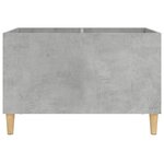 vidaXL Armoire à disques gris béton 74 5x38x48 cm bois d'ingénierie