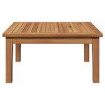 vidaXL Table de Jardin 60x60x30 cm Bois Massif Teck