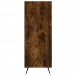 vidaXL Bibliothèque chêne fumé 69 5x32 5x90 cm bois d'ingénierie