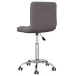 Chaise fauteuil siège pivotante de bureau informatique étude tissu taupe 02_0024183