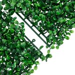 vidaXL Clôture à feuilles d’arbustes artificiels 24 Pièces vert 50x50 cm