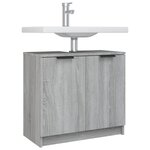 vidaXL Armoire de bain Sonoma gris 64 5x33 5x59 cm Bois d'ingénierie