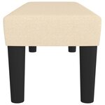 vidaXL Banc Crème 100x30x30 cm Tissu
