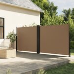 vidaXL Auvent latéral rétractable taupe 180x1000 cm