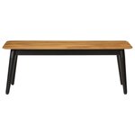 vidaXL Table basse 110x50x40 cm bois massif de manguier et fer