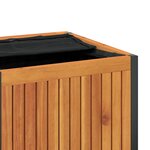 vidaXL Boîte à coussins d'extérieur bois d'acacia solide et acier
