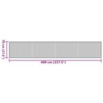 vidaXL Tapis rectangulaire marron 70x400 cm bambou
