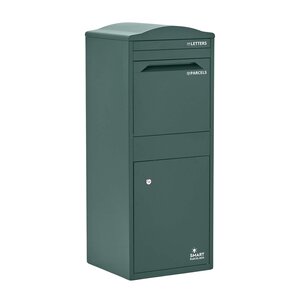 Boîte à colis incurvée 1 porte Large Vert foncé Acier galvanisé SMART PARCEL BOX®