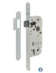 THIRARD - Serrure encastrable bec de cane type GDF  axe 40mm  bouts ronds  carré 6x9 mm  blanc