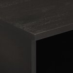 vidaXL Meuble TV noir 100x33x46 cm bois massif de manguier