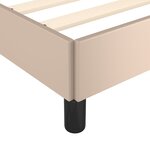 vidaXL Cadre de lit Cappuccino 90x190 cm Similicuir