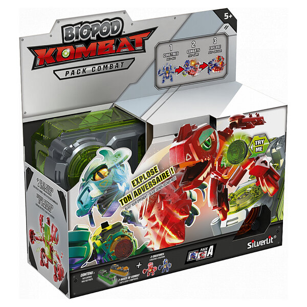 Pack Duo Biopod Kombat : 2 Robots Dinosaure à Construire